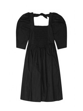 GANNI open neck smock dress with tie in back BNWT! Size 38